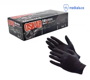 دستکش نیتریل مشکی اسکار+خرید ارزانBlack