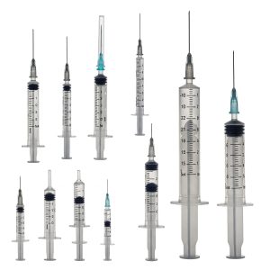 انواع سایز سرنگ