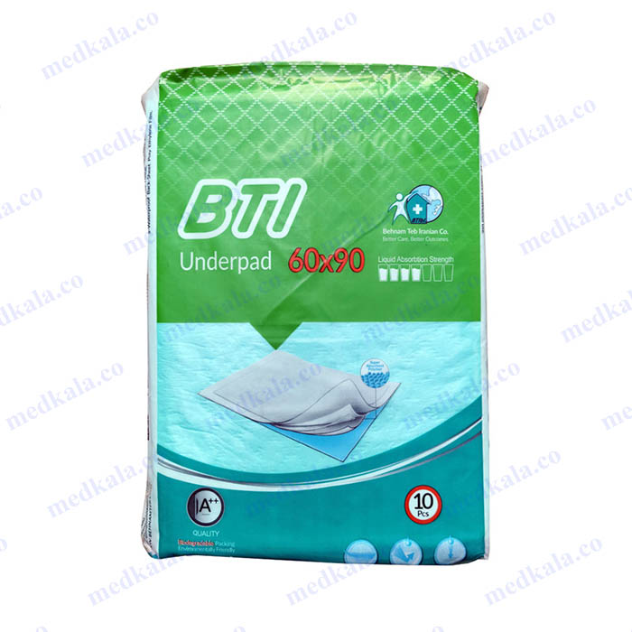 پد زیرانداز بیمار بی تی آی( BTI)سایز90*60