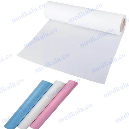 disposable-sheet-roll-width-80-length-20-grammage-17 ملحفه يکبار مصرف رولی عرض 80 طول20 گرماژ17 بافتینه