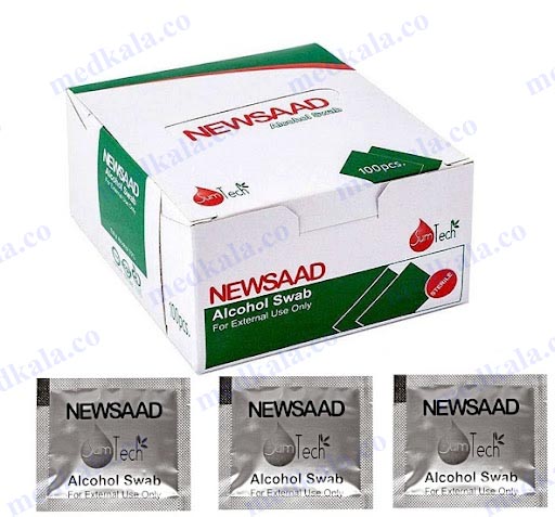 NewSad-Disposable-Alcohol-Pad پد الکلی یکبار مصرف نیوساد مدکالا